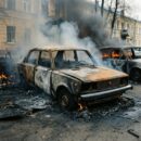 В Невеле на улице Ленина полностью сгорел автомобиль ВАЗ из-за пожара В Невеле на улице Ленина полностью сгорел автомобиль ВАЗ из-за пожара