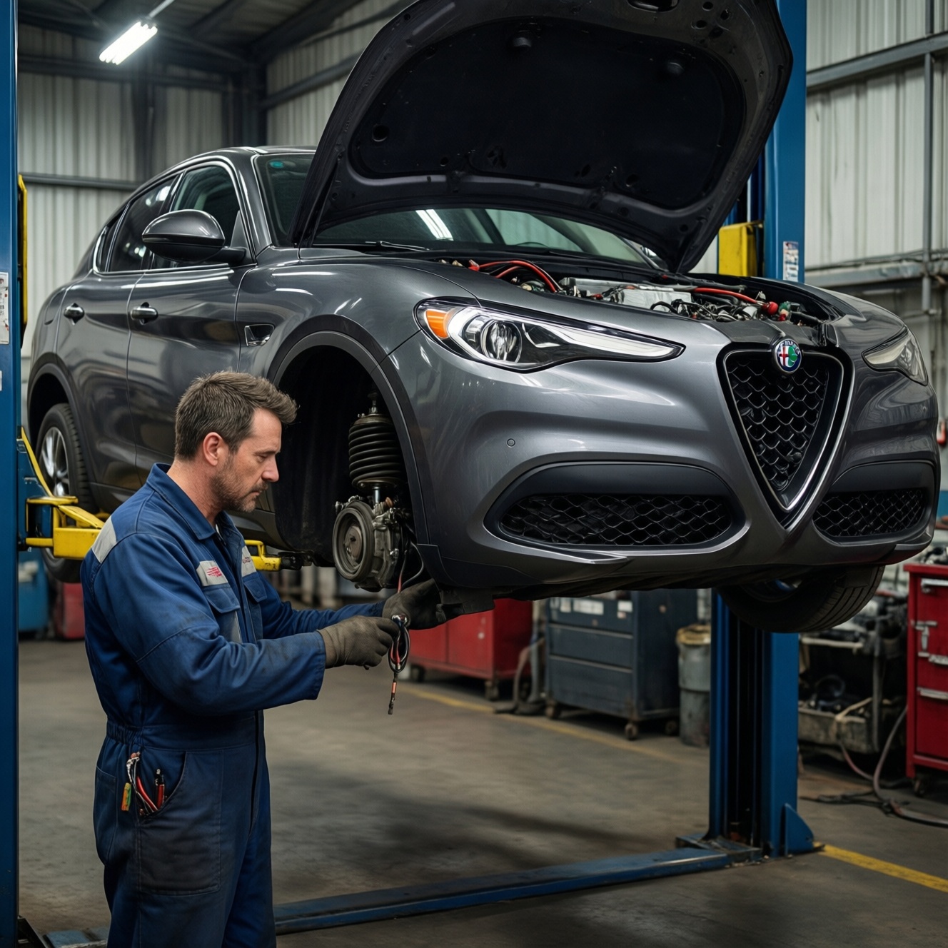 Alfa romeo stelvio Q4 с пробегом 75 тысяч км: проверка электрики и подвески перед покупкой